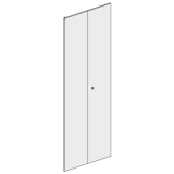 Porte double Pleine 42U 600